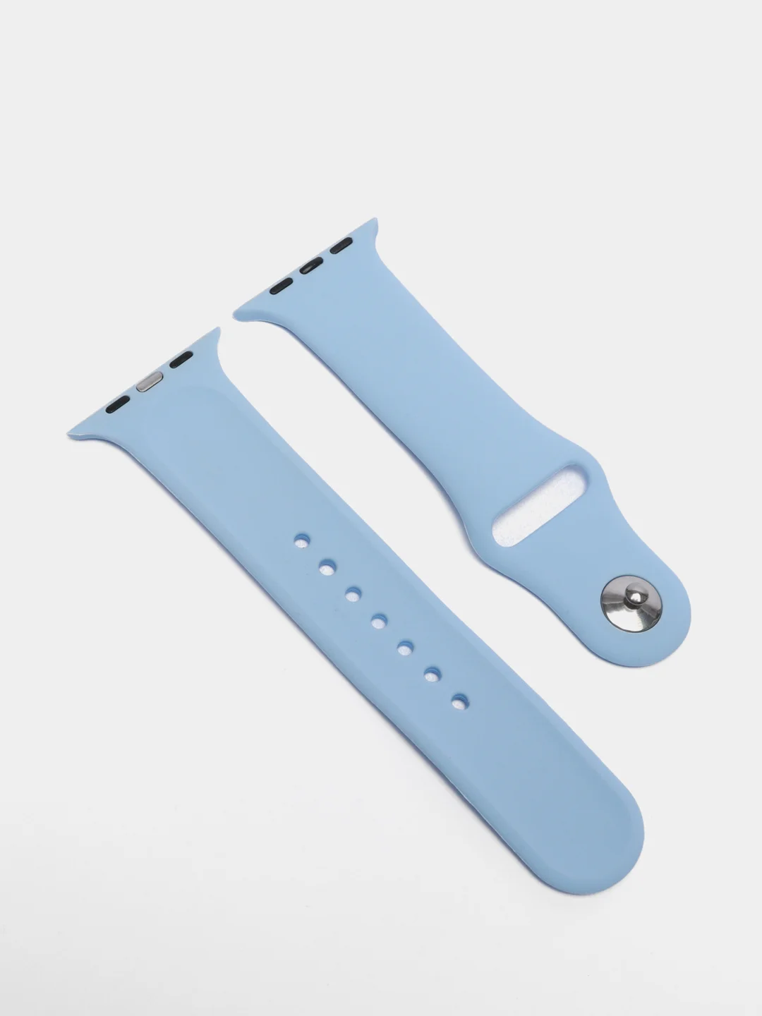 Небесно-голубой ремешок для Apple Watch, силиконовый