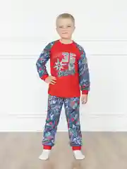 Красный пижама для мальчика. Пижама для девочки. Утенок