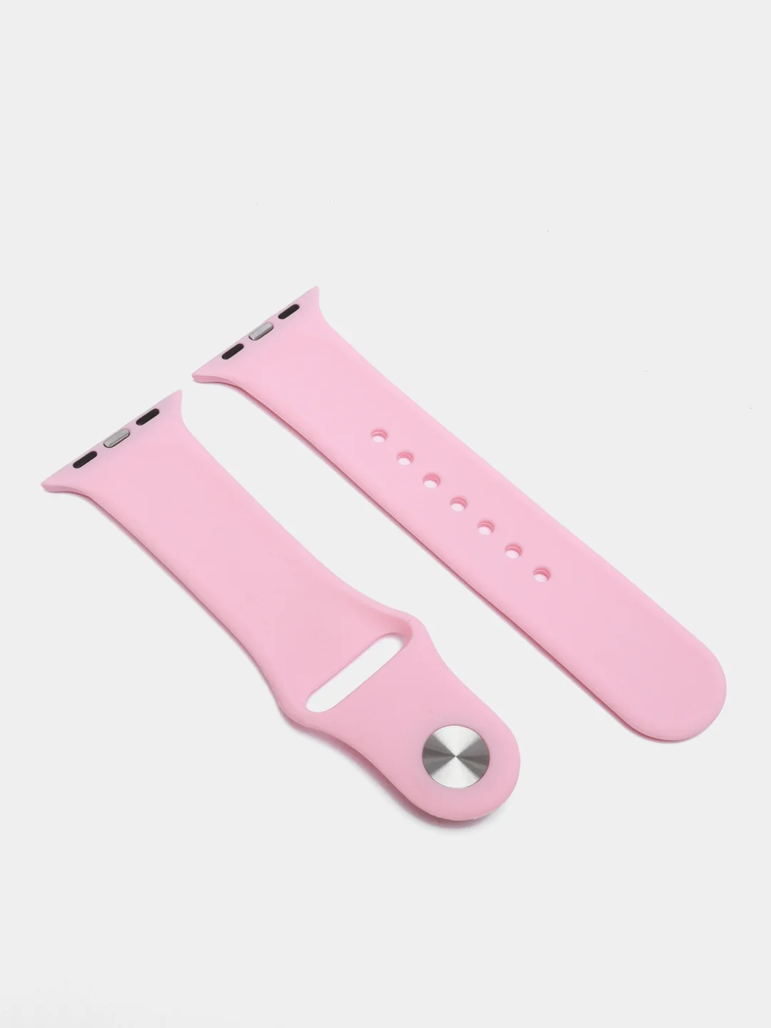 Розовый ремешок для Apple Watch, силиконовый
