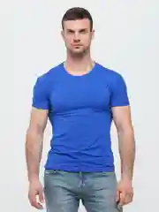 Синий футболка мужская, стрейч
