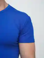 Синий футболка мужская, стрейч