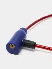 Красный тросовый велосипедный замок
