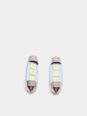 Автолампа светодиодная C5W 3SMD 5050, 36 мм, в комплекте 2 лампы