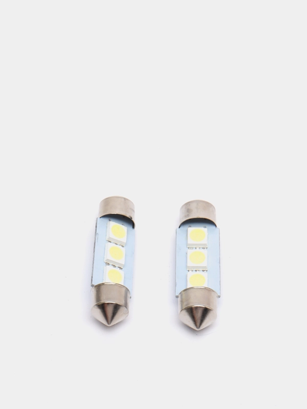 Автолампа светодиодная C5W 3SMD 5050, 36 мм, в комплекте 2 лампы