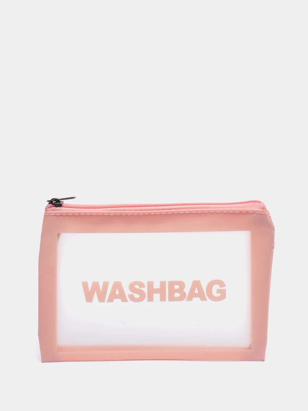 Розовый косметичка прозрачная WashBag, 3 цвета