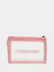 Розовый косметичка прозрачная WashBag, 3 цвета