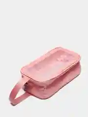 Розовый косметичка прозрачная WashBag, 4 цвета