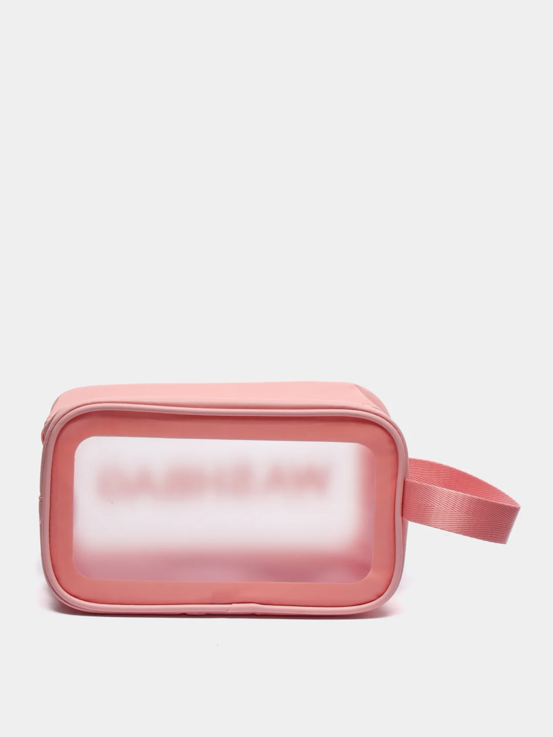 Розовый косметичка прозрачная WashBag, 4 цвета