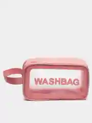 Розовый косметичка прозрачная WashBag, 4 цвета