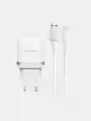 Белый зарядное устройство Borofone BA25A + кабель Type-C/Lightning/ 3A, 5V