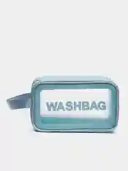Голубой косметичка прозрачная WashBag, 4 цвета