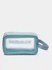 Голубой косметичка прозрачная WashBag, 4 цвета