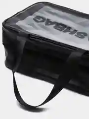 Черный сумка косметичка Washbag с ручками на молнии прозрачная, 4 цвета