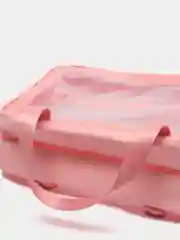 Розовый сумка косметичка Washbag с ручками на молнии прозрачная, 4 цвета