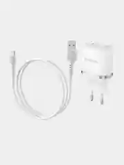 Белый зарядное устройство Borofone BA25A + кабель Type-C/Lightning/ 3A, 5V
