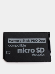 Адаптер, переходник с microSD на Memory Stick PRO Duo для камер и приставок Sony