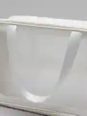 Белый сумка косметичка Washbag с ручками на молнии прозрачная, 4 цвета