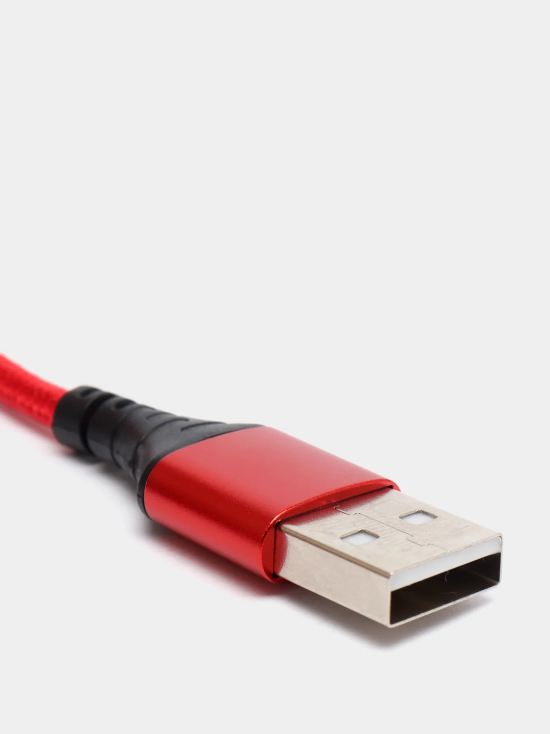 Красный кабель зарядный BOROFONE BX54 (1m, Micro-USB/Type-C/Lightning) для Android и Apple iPhone
