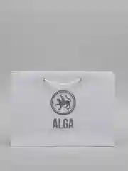 Белый подарочный пакет Alga