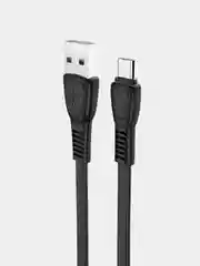 Белый usb-кабель HOCO X40 для зарядки и передачи данных Lightning/Micro USB/Type-C, 2.4A, 1 м