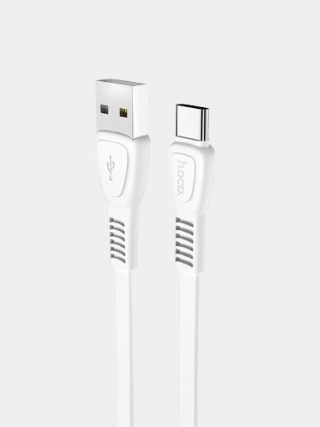 Белый usb-кабель HOCO X40 для зарядки и передачи данных Lightning/Micro USB/Type-C, 2.4A, 1 м