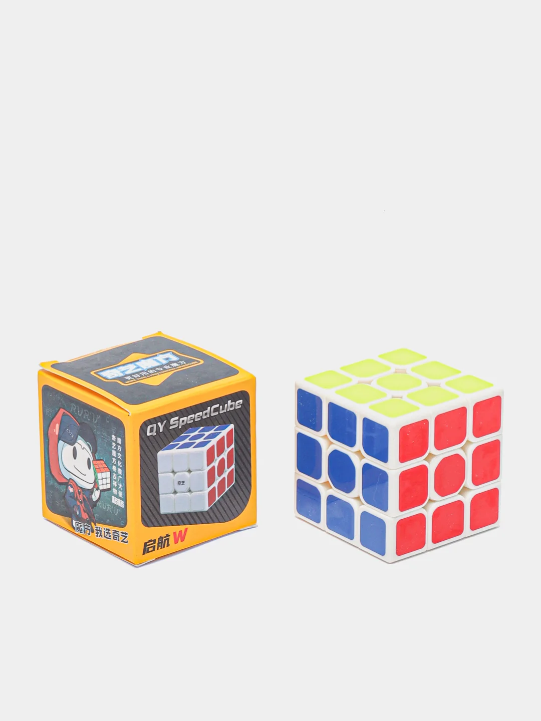 Белый развивающий Кубик головоломка Speed Cube тактильный конструктор антистресс
