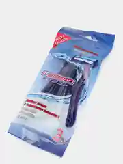 Белый бритва Legend Steel одноразовая, двойное лезвие, с тефлоновым покрытием, 3 штуки