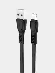 Белый usb-кабель HOCO X40 для зарядки и передачи данных Lightning/Micro USB/Type-C, 2.4A, 1 м