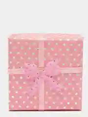 Конфетный коробочка подарочная под кольцо, с бантиком