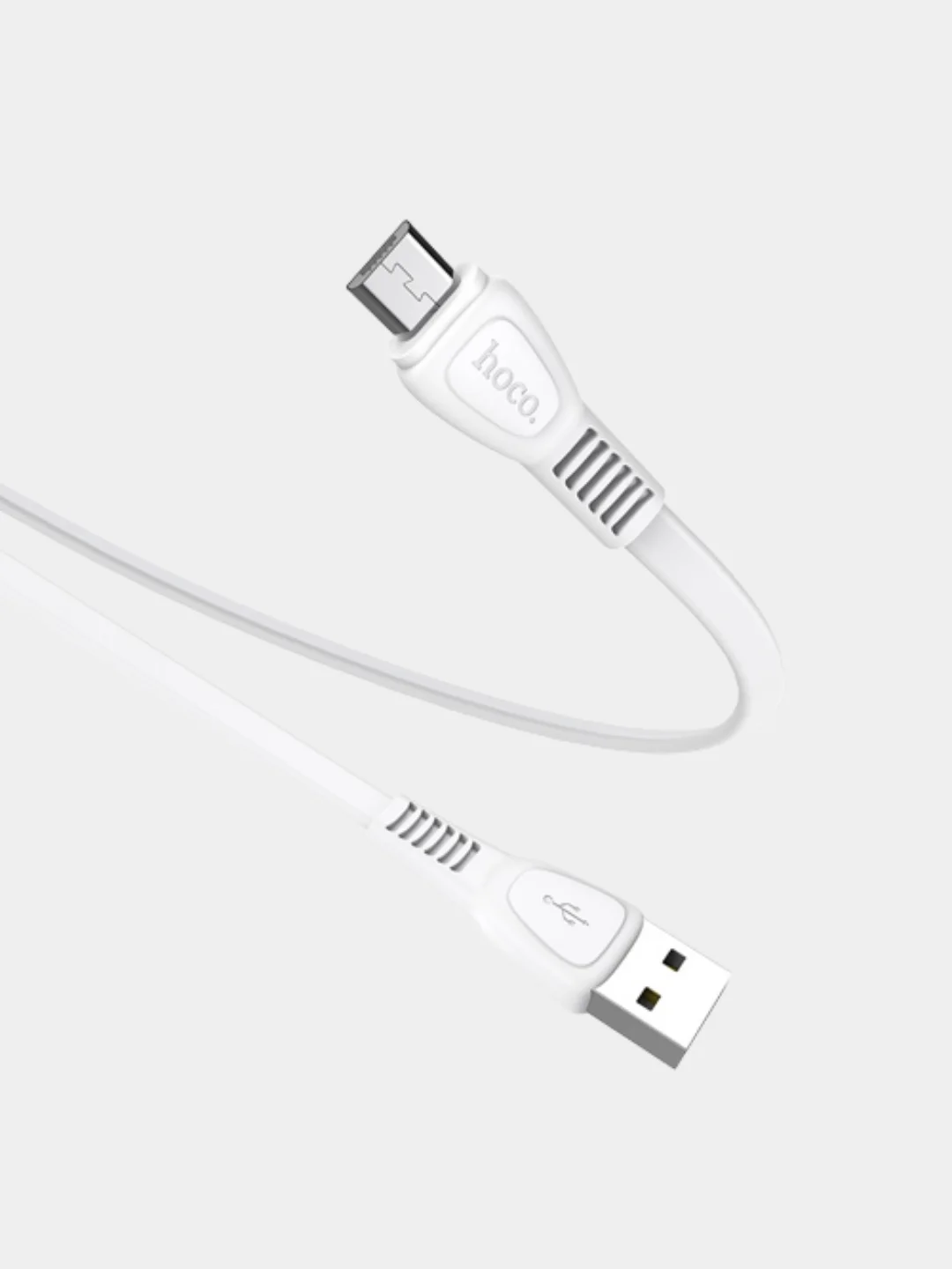Белый usb-кабель HOCO X40 для зарядки и передачи данных Lightning/Micro USB/Type-C, 2.4A, 1 м
