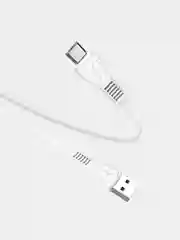 Белый usb-кабель HOCO X40 для зарядки и передачи данных Lightning/Micro USB/Type-C, 2.4A, 1 м