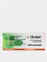 DVS-SA420: Усилитель спутниковой ПЧ, 5-2400МГц, 20Дб, для МТС, НТВ, Триколор