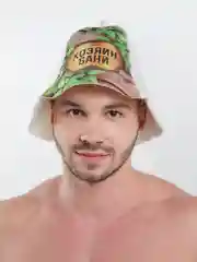Фиолетовый шапка для бани и сауны, с принтом