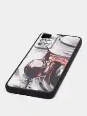 Бордовый чехол с ярким рисунком/принтом на Xiaomi Note 11 Pro+ 5G (Китайская версия)