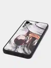 Бордовый чехол с ярким рисунком/принтом на Samsung Galaxy A13 5G (Самсунг Галакси А13 5G)