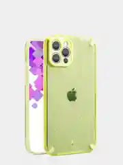 Желтый чехол для iPhone 11 PRO MAX, противоударный, с блёстками