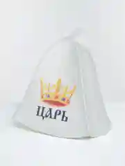 Бирюзовый шапка для бани и сауны, с надписью