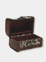 Прозрачный сувенир сундук для хранения мелочей, деревянный
