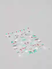 3D наклейки для ногтей, светящиеся в темноте