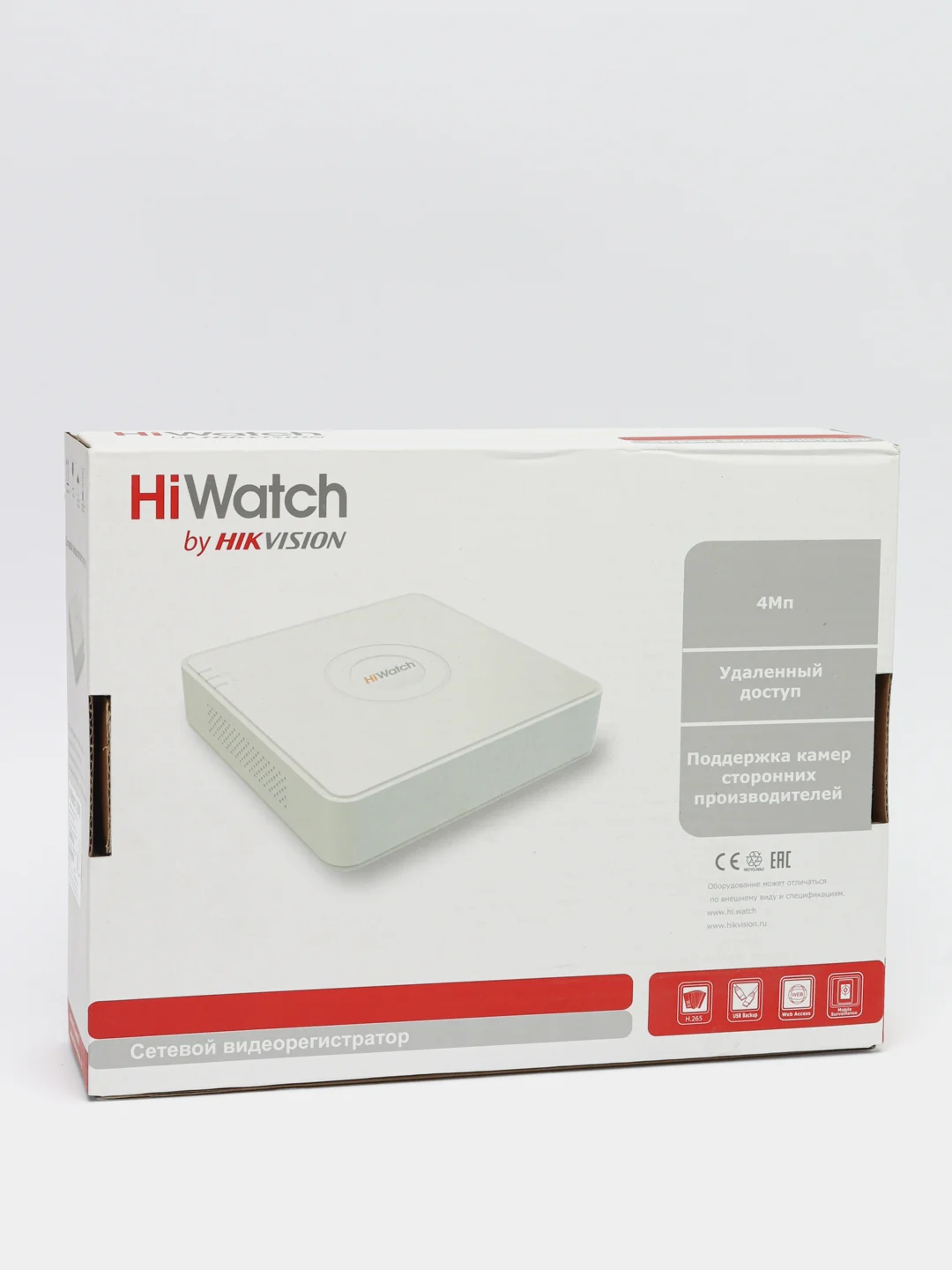 DS-N204 Видеорегистратор цифровой HiWatch 4-х канальный сетевой IP-регистратор
