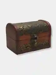 Сувенир-сундук для хранения мелочей, деревянный, на застежке