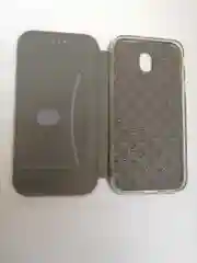 Бордовый чехол-книга магнитный с подставкой, с визитницей Samsung J5 17