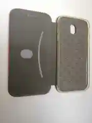Бордовый чехол-книга магнитный с подставкой, с визитницей Samsung J5 17