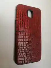 Рыжий силиконовый усиленный чехол Samsung J5 17