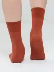 Коралловый меланж высокие однотонные носки, унисекc