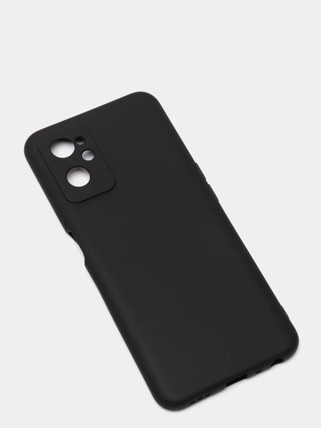 Чехол на Realme 9i силиконовый, черный, матовый