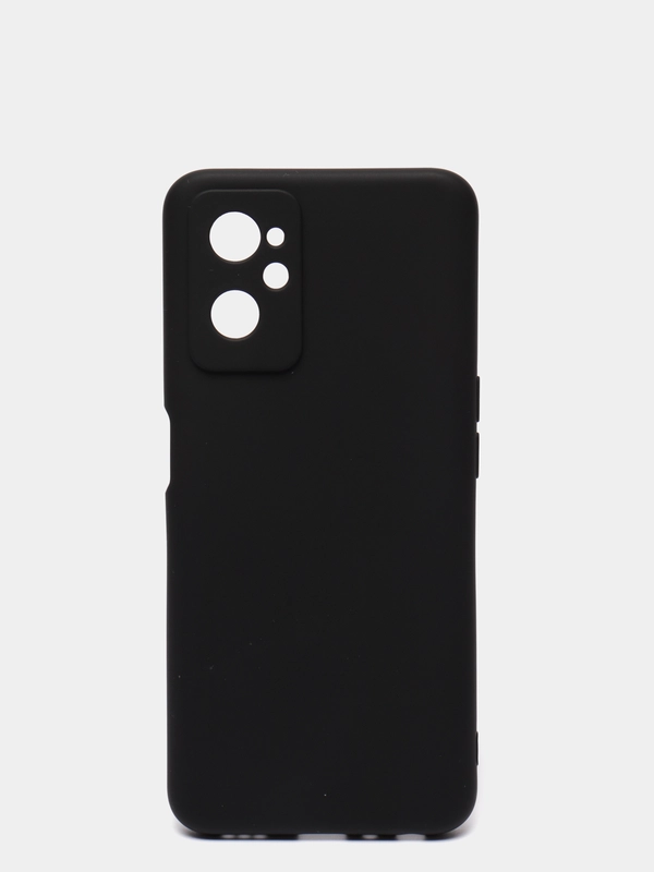 Чехол на Realme 9i силиконовый, черный, матовый
