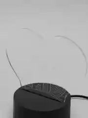 Красный 3d ночник сердце