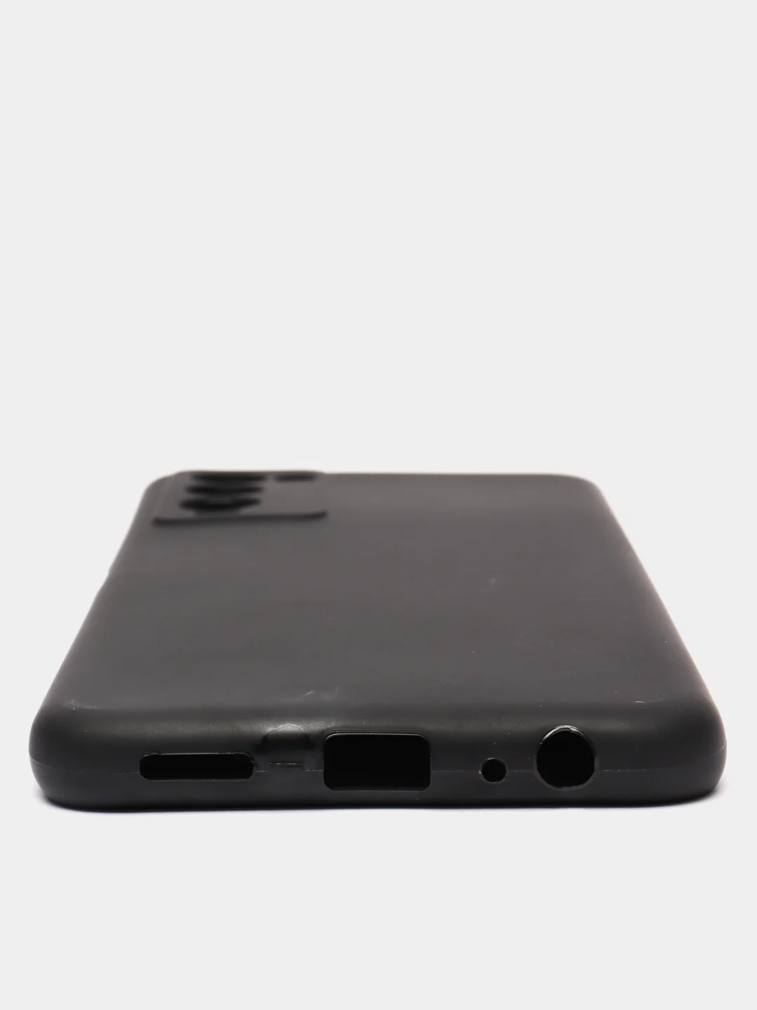 Чехол на Tecno Camon 18P, силиконовый, черный, матовый