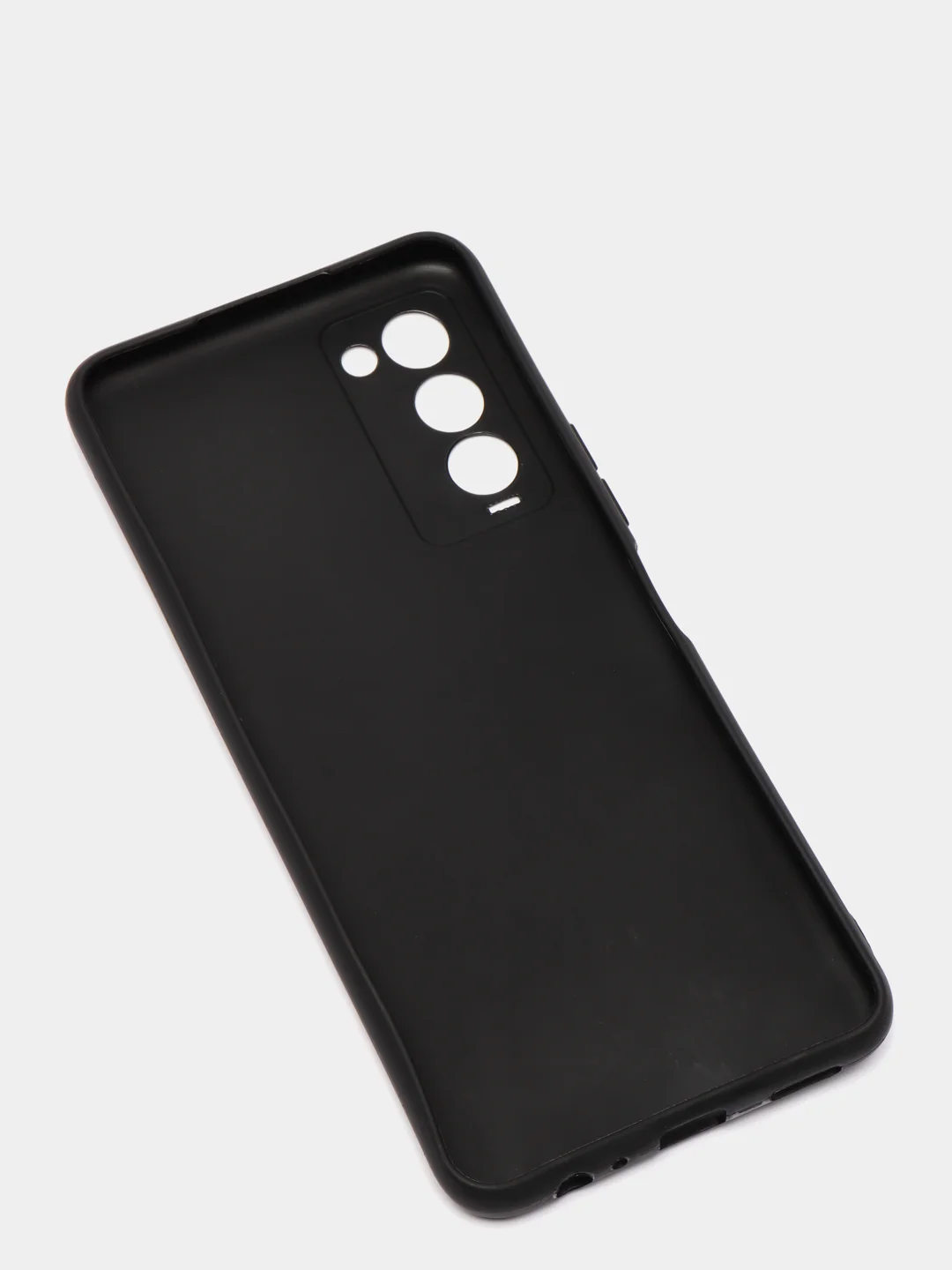 Чехол на Tecno Camon 18P, силиконовый, черный, матовый